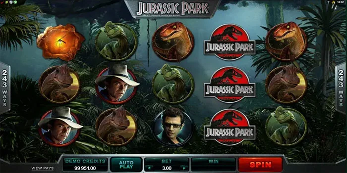 Fitur-Fitur Slot Jurassic Park